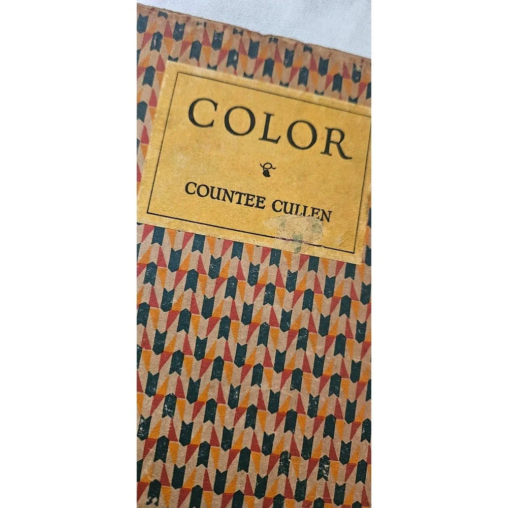 Color by Countee Cullen 1925 First Edition Harper Brothers Poetry Vintage Book